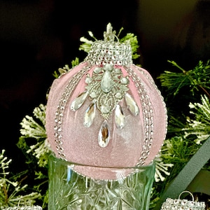 Pink Christmas ornaments, Handmade balls, Xmas decorations, Tree decor, Pink Christmas, Pink room decor